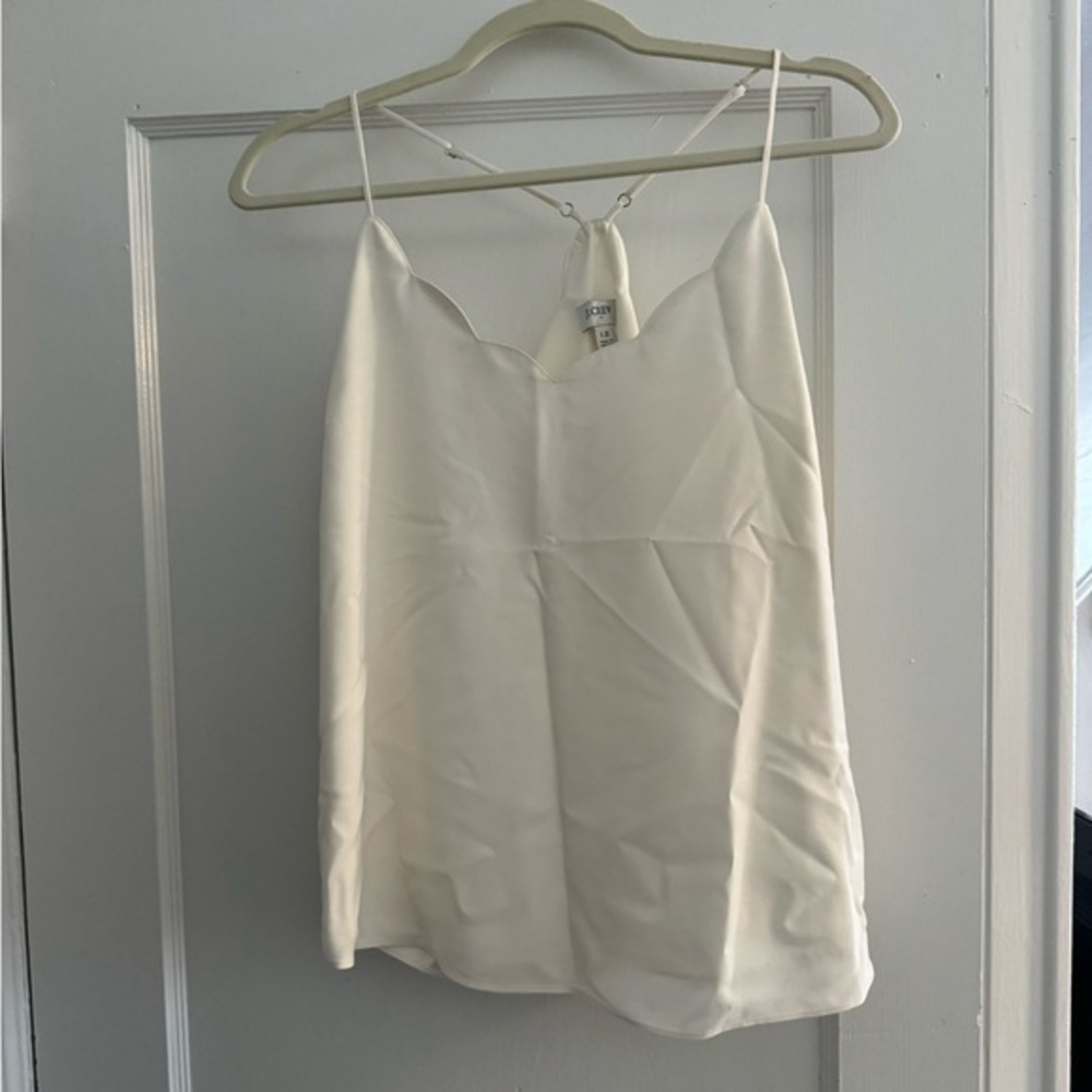 J. Crew Scalloped Camisole- Ivory